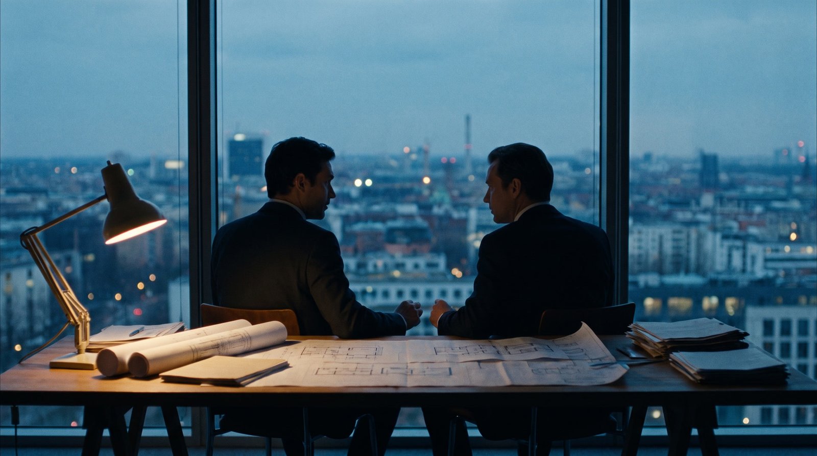 Persönliches Beratungsgespräch über den Dächern von Berlin